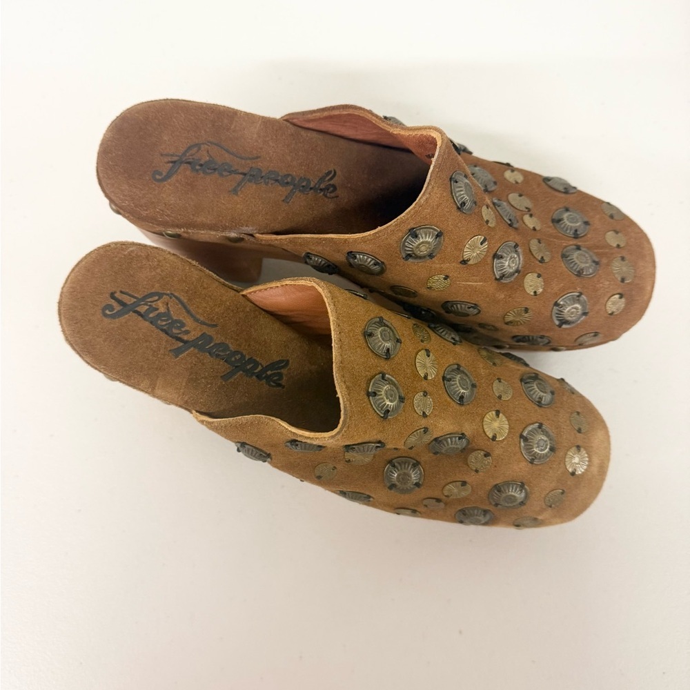 New Free People Claudia Clog Brown Size 38 - Picture 3 of 9